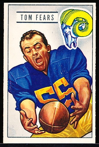1951 Bowman Fb- #6 Tom Fears, Rams
