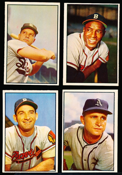 1953 Bowman Bb Color- 4 Diff