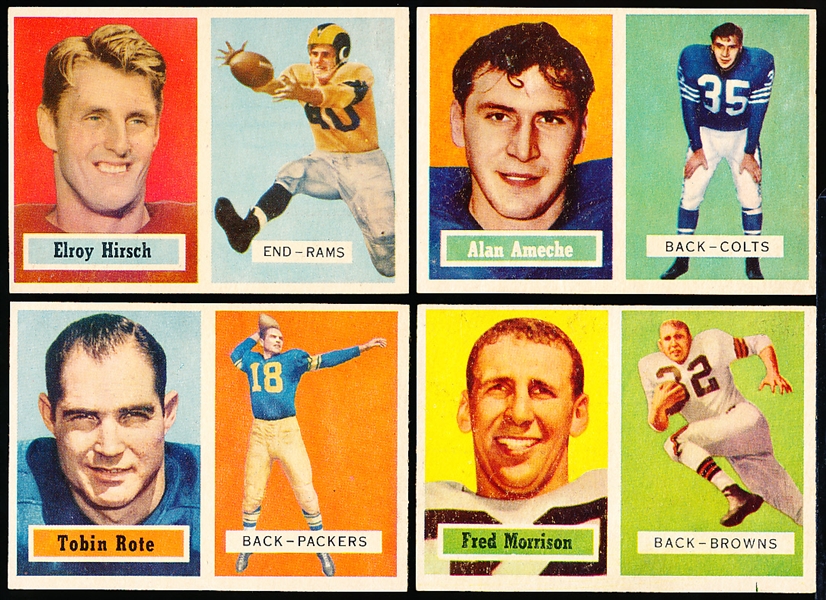 1957 Topps Football- 4 Diff