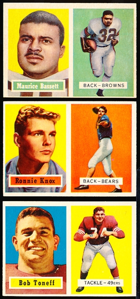 1957 Topps Fb- 8 Cards