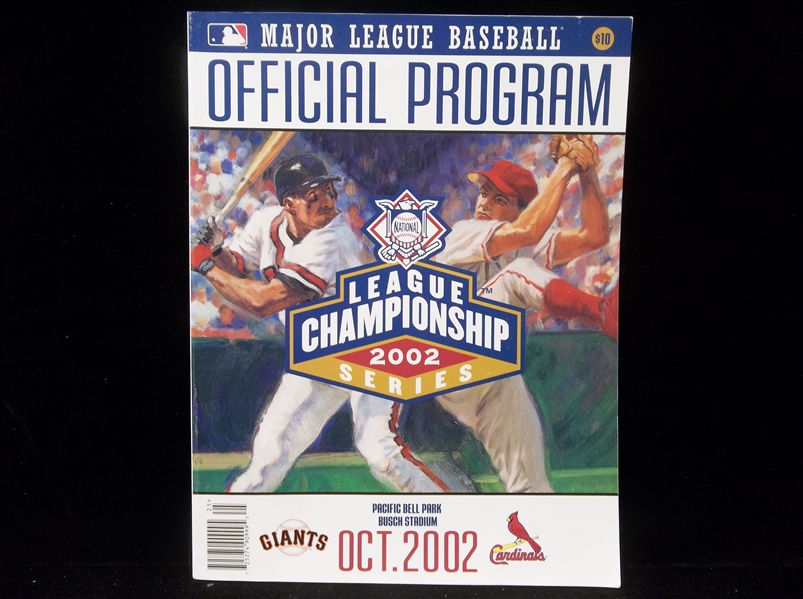 2002 NLCS Program- San Francisco Giants vs. St. Louis Cardinals