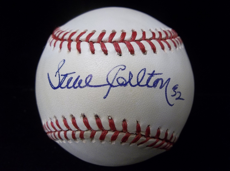 Autographed & Inscribed Steve Carlton Official NL MLB Baseball