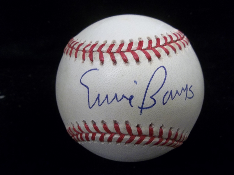 Autographed Ernie Banks Official NL MLB Baseball