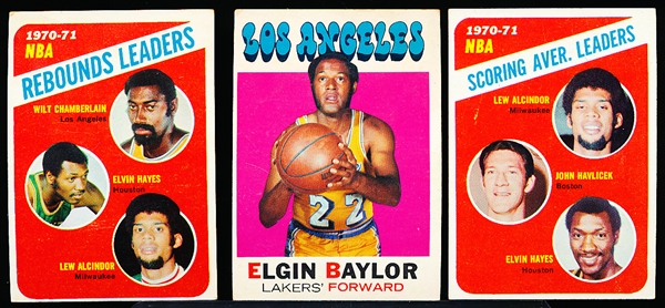 1971-72 Topps Basketball- 10 Cards