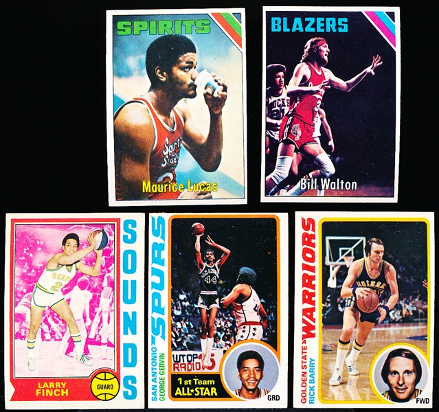 Five Basketball Star Cards