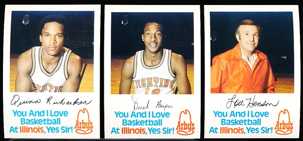 1980-81 Arbys- Univ. of Illinois Basketball Set of 15