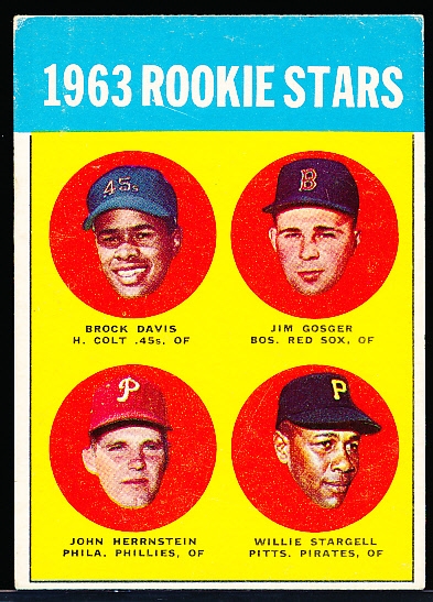 1963 Topps Baseball- #553 Willie Stargell RC