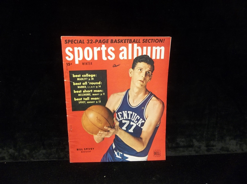 December 1950-Feb. 1951 Sports Album Magazine- Bill Spivey, Kentucky Cover