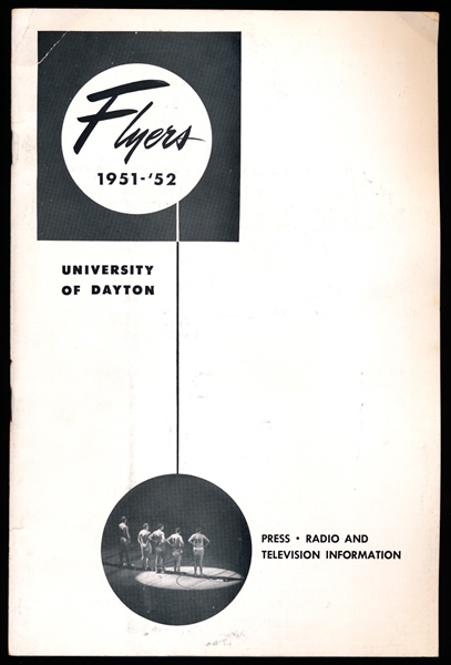 1951-52 University of Dayton Basketball Media Guide- with Game Program and Pocket Schedule