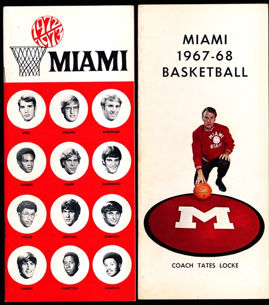Univ. of Miami (Ohio) Basketball Media Guides- 9 Diff