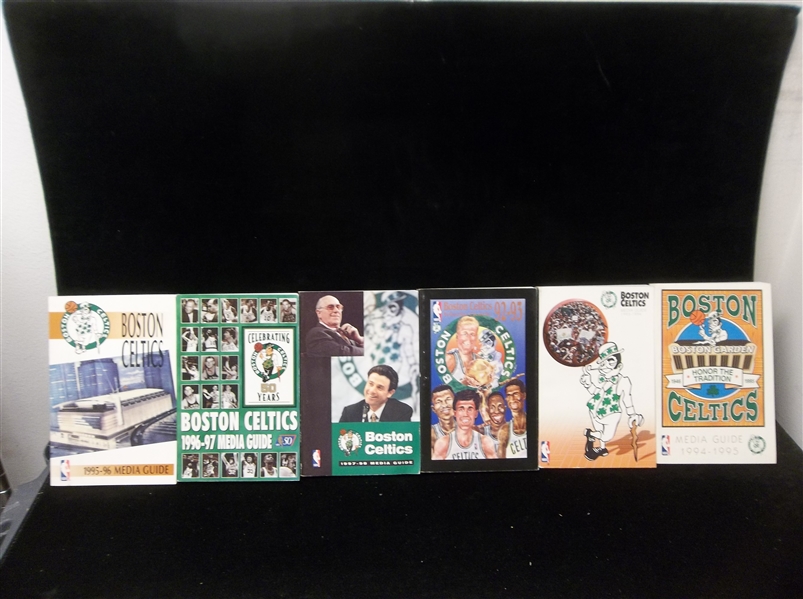 Boston Celtics Media Guides- 6 Diff