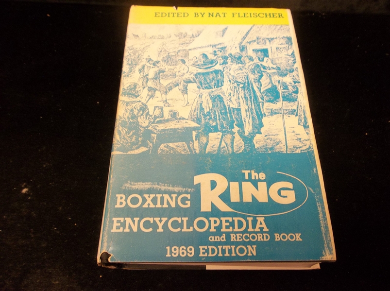 Autographed 1969 The Ring Boxing Encyclopedia and Record Book, Edited by Nat Fleischer