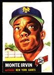 1953 Topps Baseball- #62 Monte Irvin, Giants