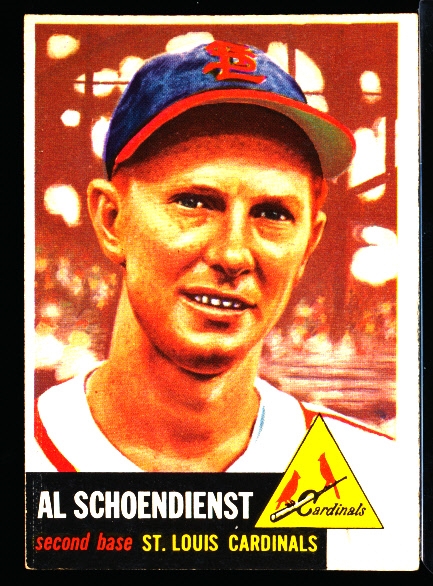 1953 Topps Baseball- #78 Red Schoendienst, Cards