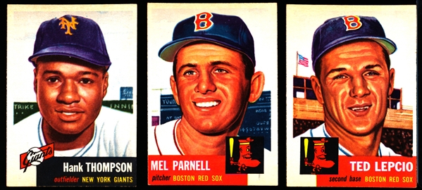 1953 Topps Baseball- 3 Diff
