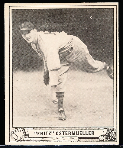 1940 Playball Bb- #33 Ostermueller, Boston Red Sox