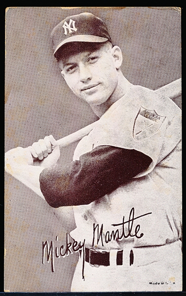 1947-66 Baseball Exhibit- Mickey Mantle (Batting Version- Waist Up- “ck” Connected Version)