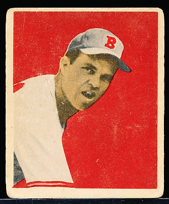 1949 Bowman Bb- #47 Johnny Sain, Boston Braves- Gray Back