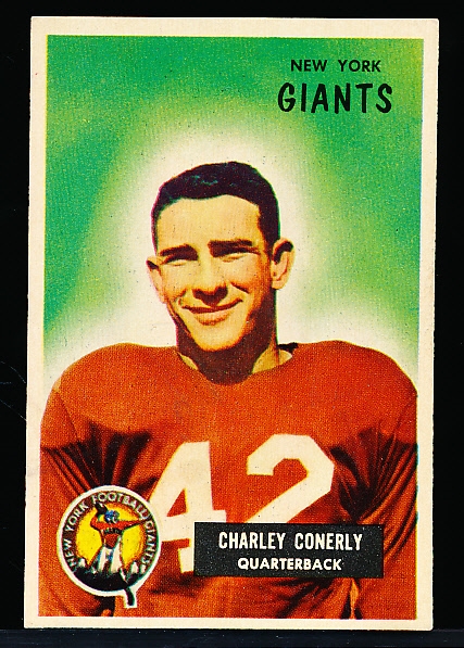 1955 Bowman Fb- #16 Charley Conerly, Giants
