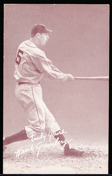 1939-46 Salutation Baseball Exhibits- Hank Greenberg, Truly Yours