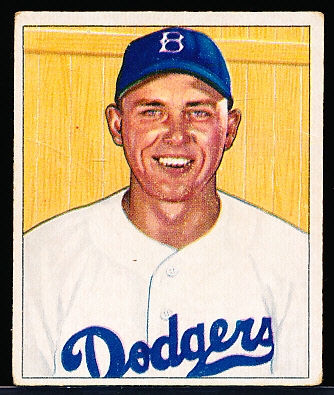 1950 Bowman Bb- #112 Gil Hodges, Dodgers