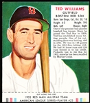 1952 Red Man Baseball- With Tab- AL #23 Ted Williams, Red Sox