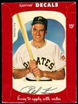 1952 Star Cal Decal- #77B Ralph Kiner, Pirates