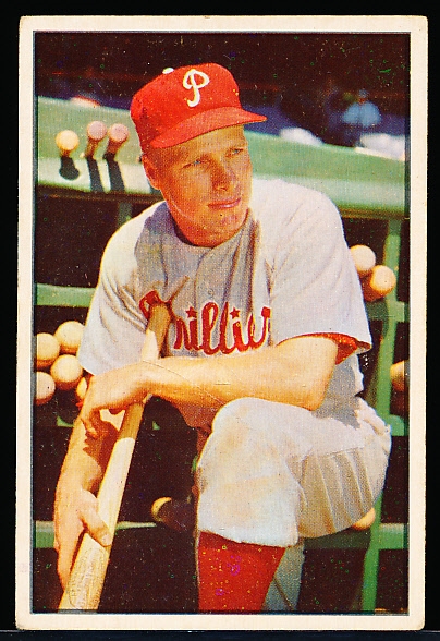 1953 Bowman Bb Color- #10 Richie Ashburn, Phillies