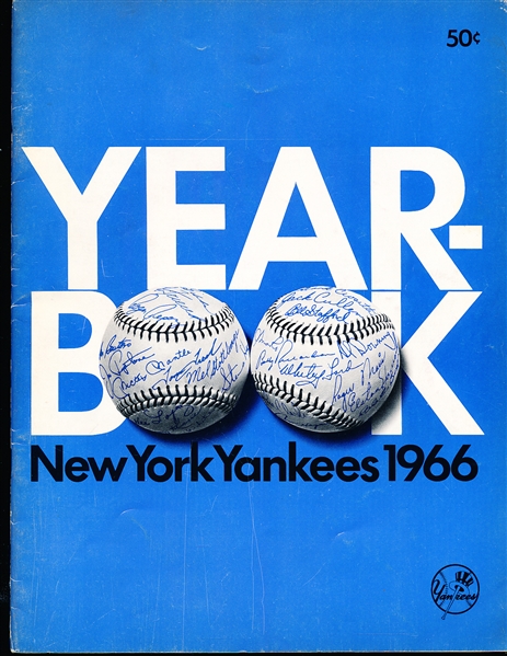 1966 New York Yankees MLB Yearbook