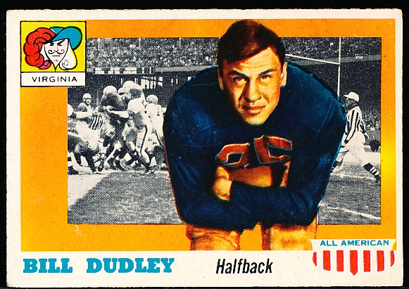 1955 Topps All-American Football- #10 Bill Dudley, Virginia
