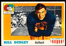 1955 Topps All-American Football- #10 Bill Dudley, Virginia