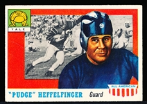 1955 Topps All- American Football- #18 W.W. Heffelfinger RC SP, Yale