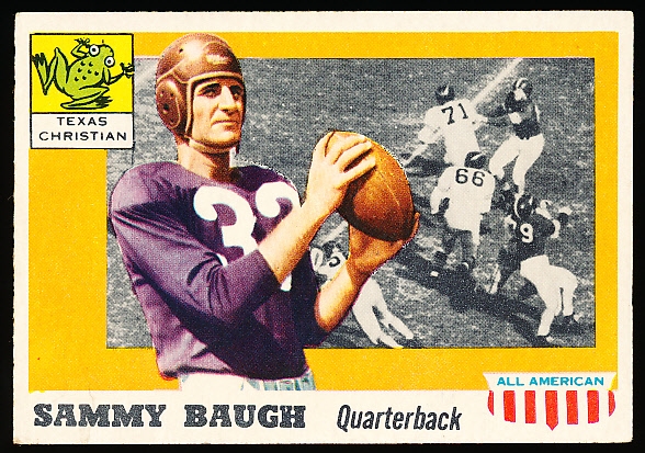 1955 Topps All- American Football- #20 Sammy Baugh, TCU