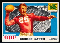 1955 Topps All- American Football- #31 George Sauer, Nebraska