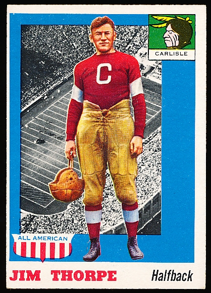 1955 Topps All –American Football- #37 Jim Thorpe, Carlisle
