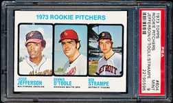 1973 Topps Baseball- #604 Rookie Pitchers- PSA Mint 9- Hi#
