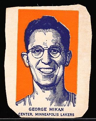 1952 Wheaties Basketball- George Mikan, Minneapolis Lakers- Portrait Pose