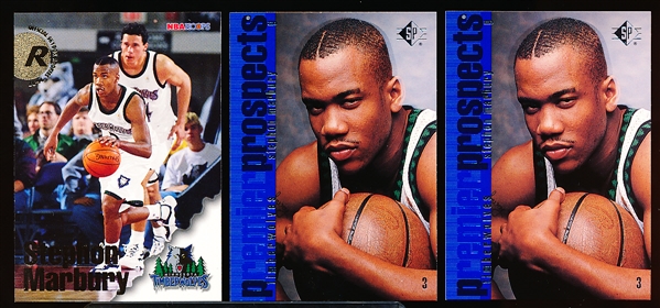 1996-97 Stephon Marbury Rookie Cards- 9 Cards