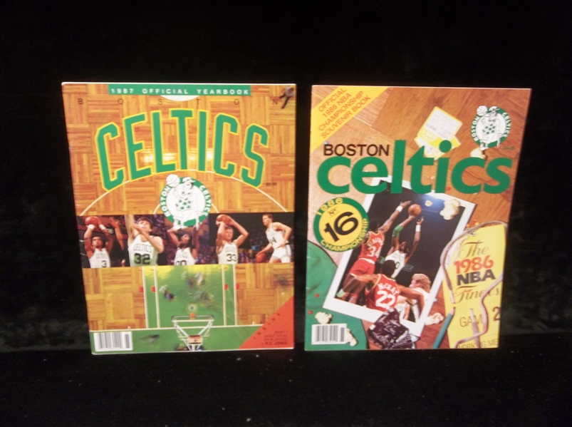 1986-87 Boston Celtics Publications- 2 Diff.