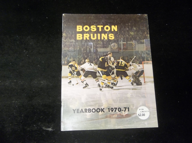 1970-71 Boston Bruins NHL Yearbook