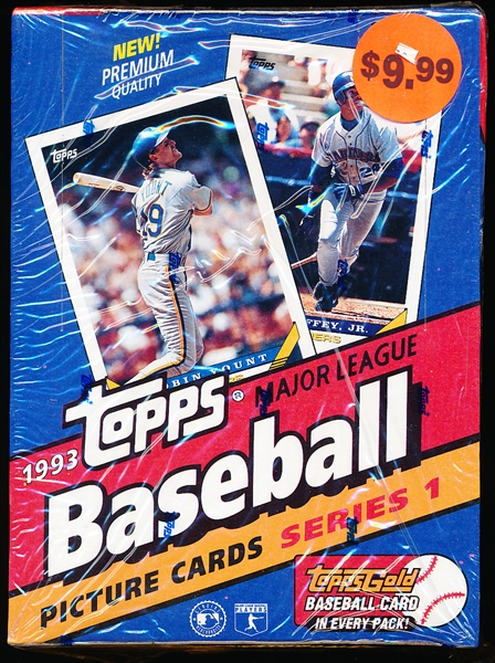 1993 Topps Bsbl.- 1 Unopened Series 1 Wax Box