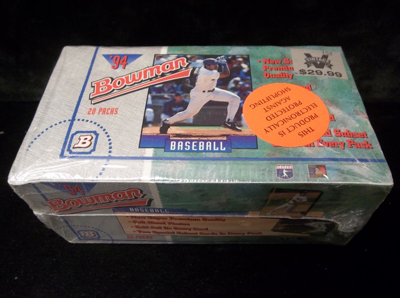 1994 Bowman Bsbl.- 1 Unopened Jumbo Wax Box