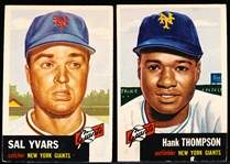 1953 Topps Baseball- 2 Diff NY Giants