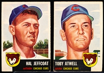1953 Topps Baseball- 2 Diff Chicago Cubs