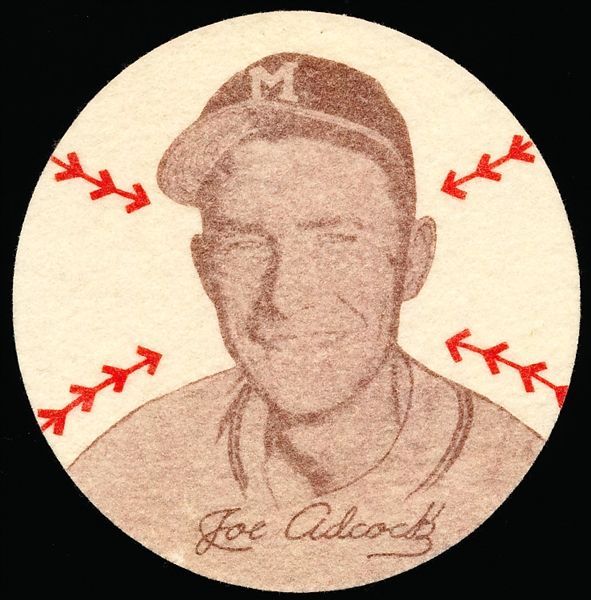 1954 Preferred Products- Milwaukee Braves Patch- Joe Adcock