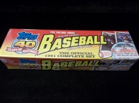 1991 Topps Bsbl.- 1 “Christmas” Retail Factory Set of 792 Cards