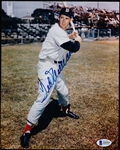 Autographed Ted Williams Boston Red Sox MLB Color 8” x 10” Photo- Beckett Certified