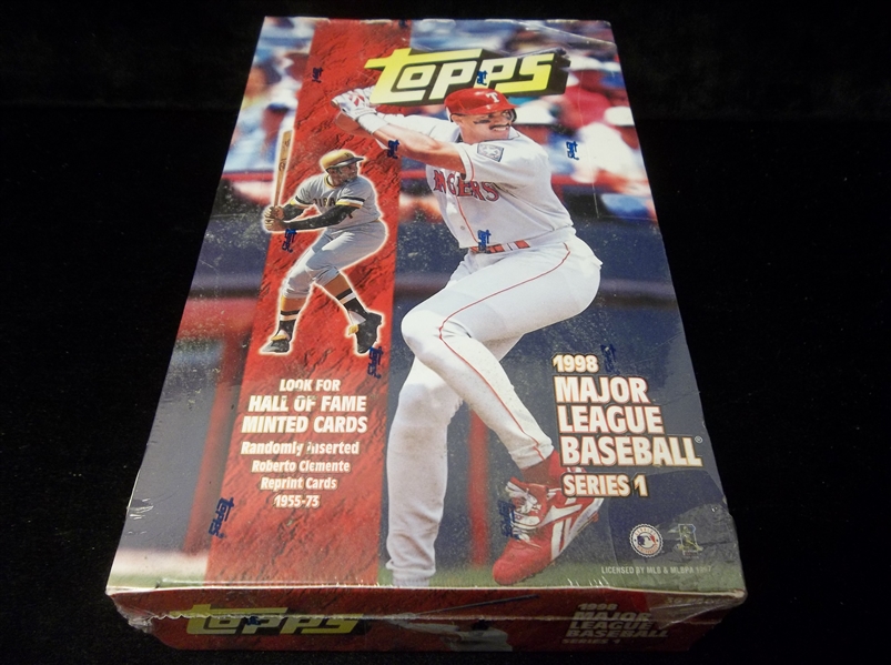 1998 Topps Bsbl.- 1 Unopened Factory Sealed Series 1 Wax Box