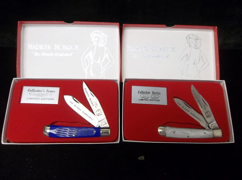 1960’s-70’s? Troublesome Creek Marilyn Monroe “The Blonde Bombshell” Collector Series Ltd. Ed. Pocket Knives- 2 Diff.