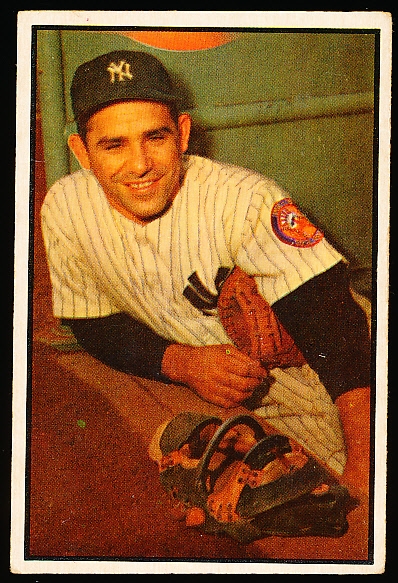 1953 Bowman Bb Color- #121 Yogi Berra, Yankees- Hi#